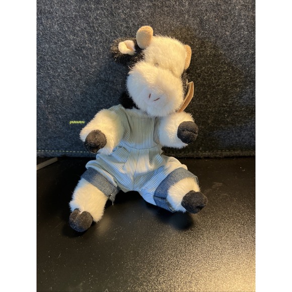TY Attic Treasures‎ Madison The Cow Plush Toy with Outfit Tags 9" - Picture 7 of 8